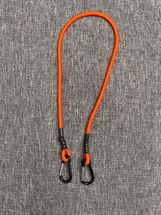 Bold Orange 37" Utility Bag Bungee Cord Strap with Carabiner Clips