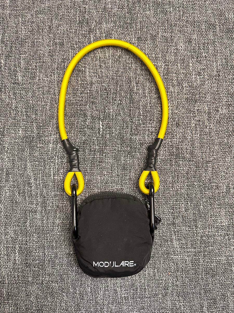 Bold Yellow 24.5" Utility Bag Bungee Cord Strap with Carabiner Clips