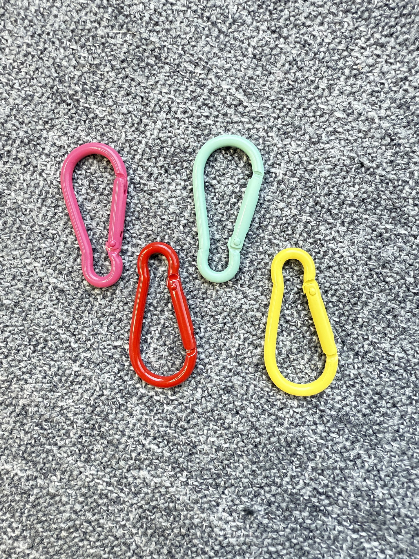 Mini Carabiner Bright Color Set (for bag swag) – 4 Pack