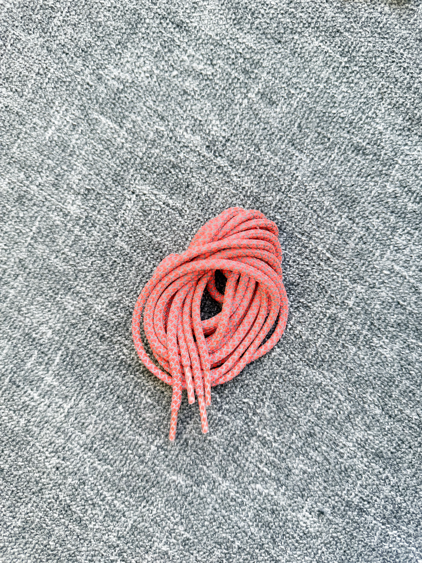 Paracord Shoe Lace Set - Neon Coral 56"- W/ Reflective