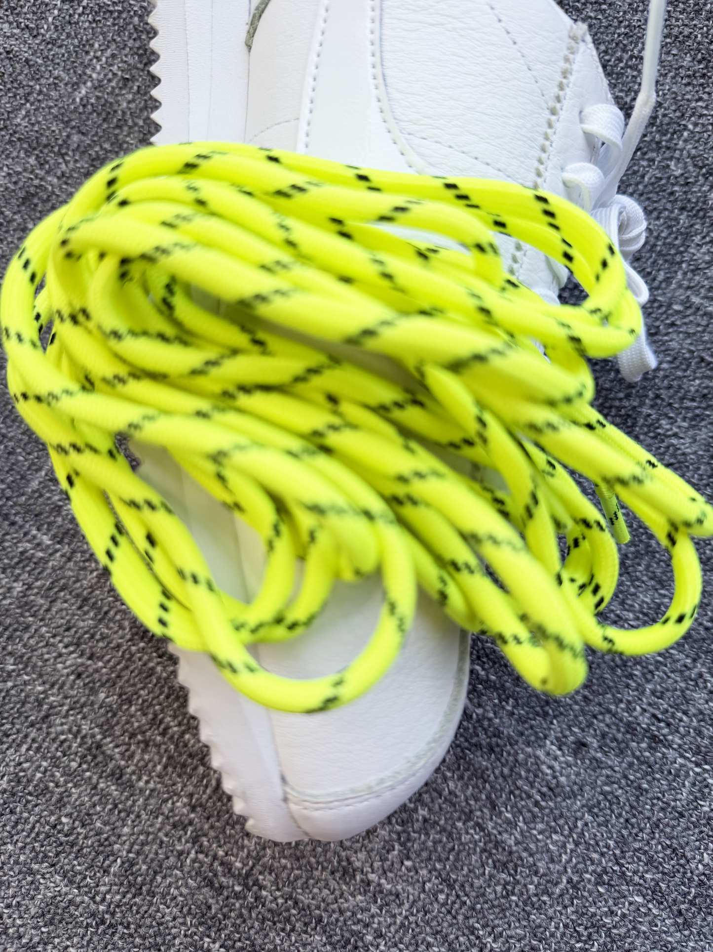 Paracord Shoe Lace Set - Lime Green 70"