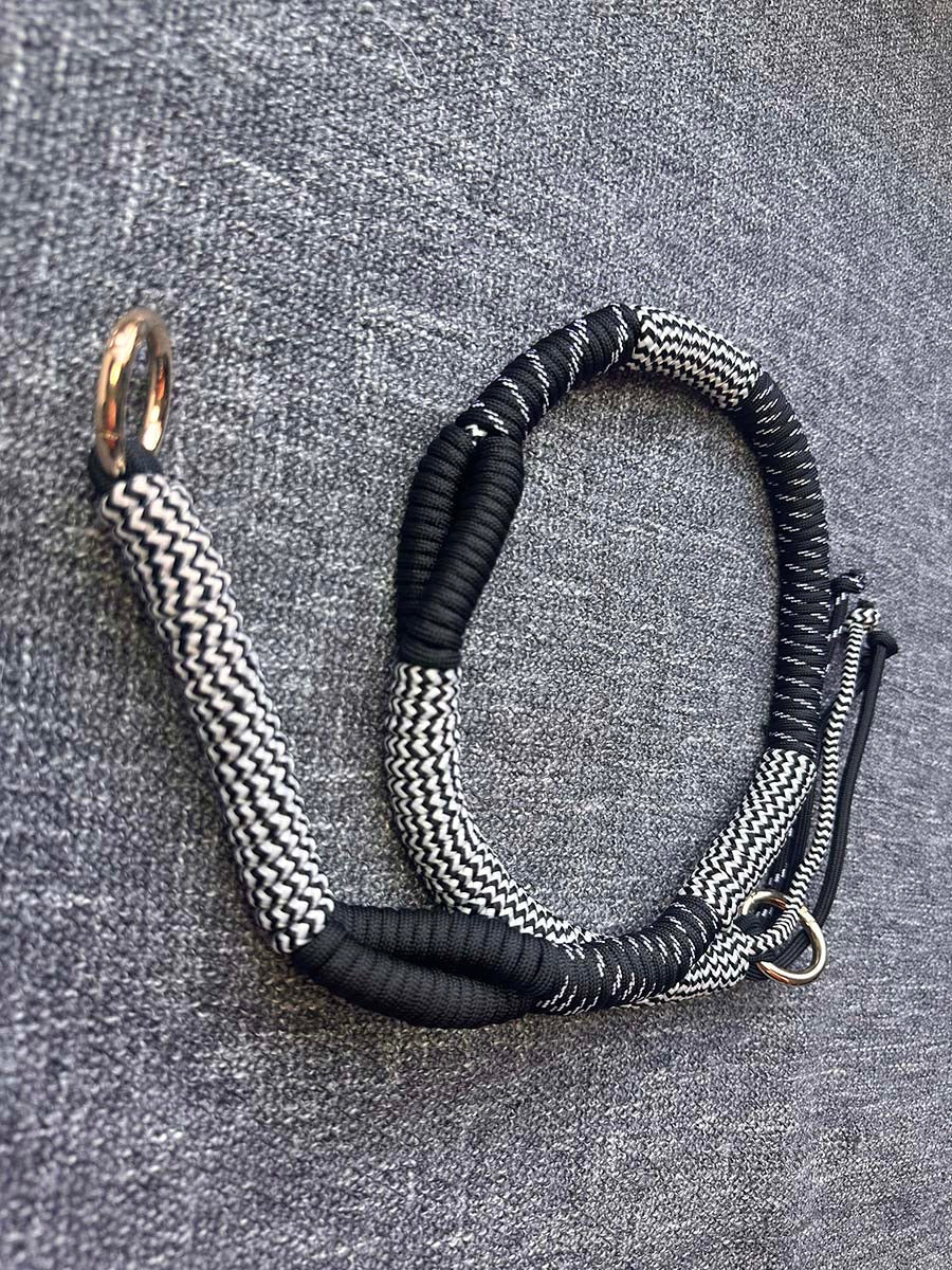 East West Black White 34" Multi Colored Paracord Strap