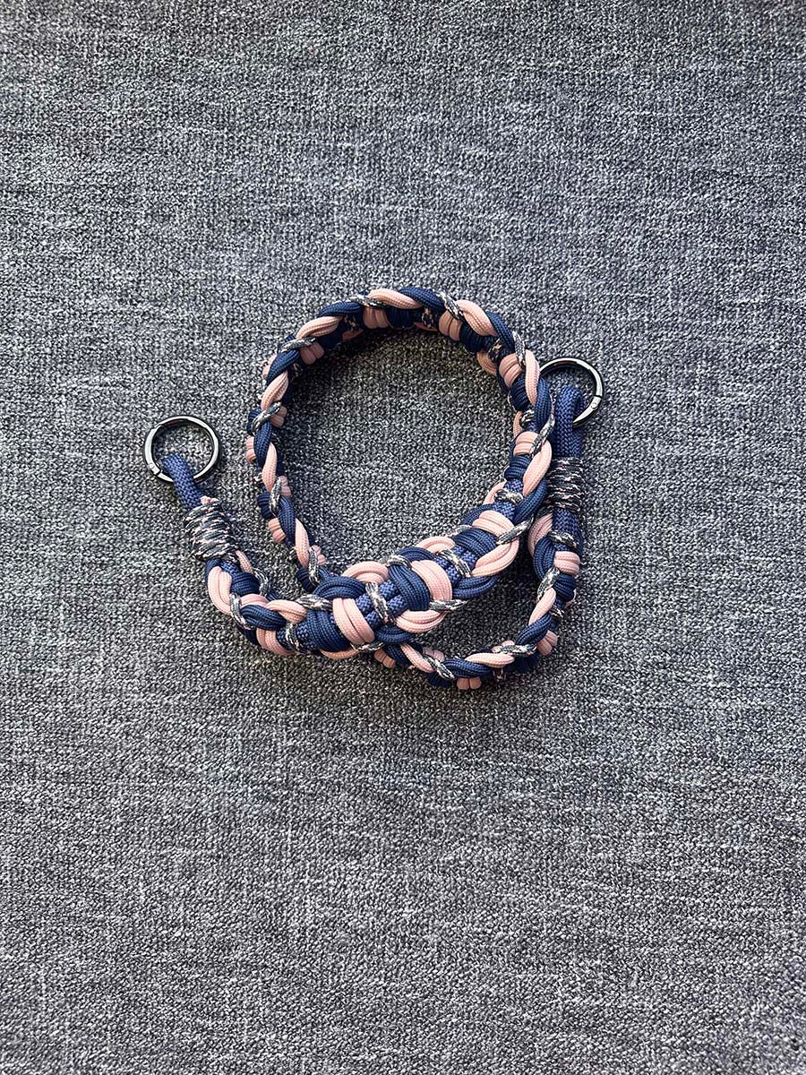 Montclaire Navy and Pink 36" Multi Colored Paracord Strap
