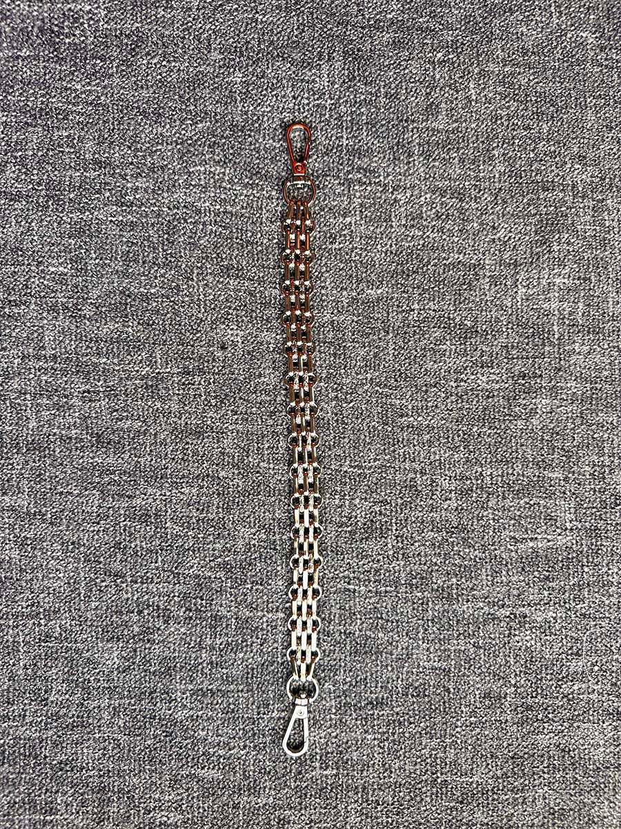 Harlie 12" Chain Link Design Strap (Silver)