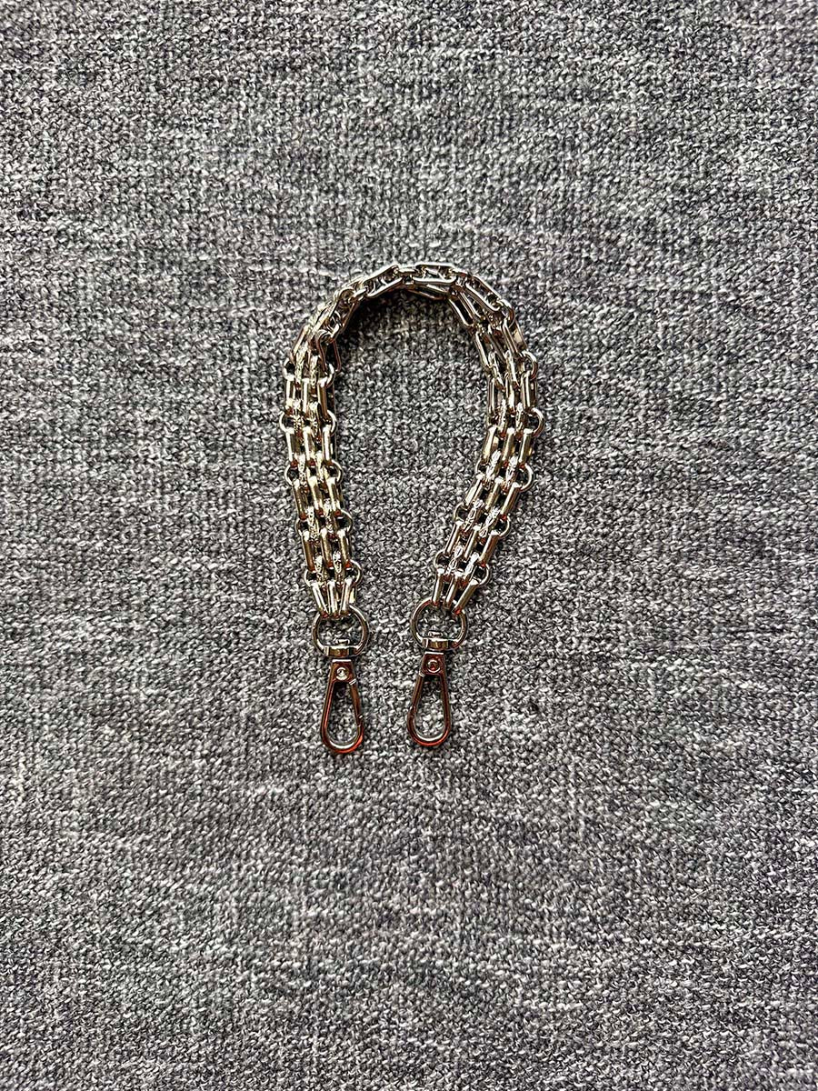 Harlie 12" Chain Link Design Strap (Silver)