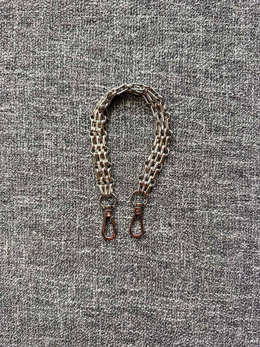 Harlie 12" Chain Link Design Strap (Silver)
