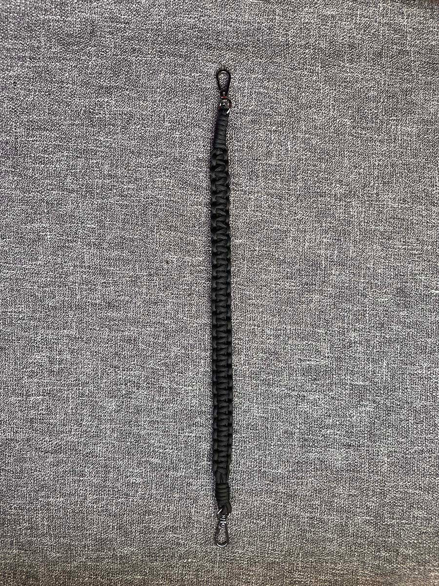 Peak Performance 20" Strap in Braided Solid Paracord (Black)