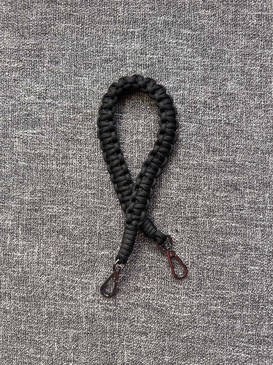 Peak Performance 20" Strap in Braided Solid Paracord (Black)