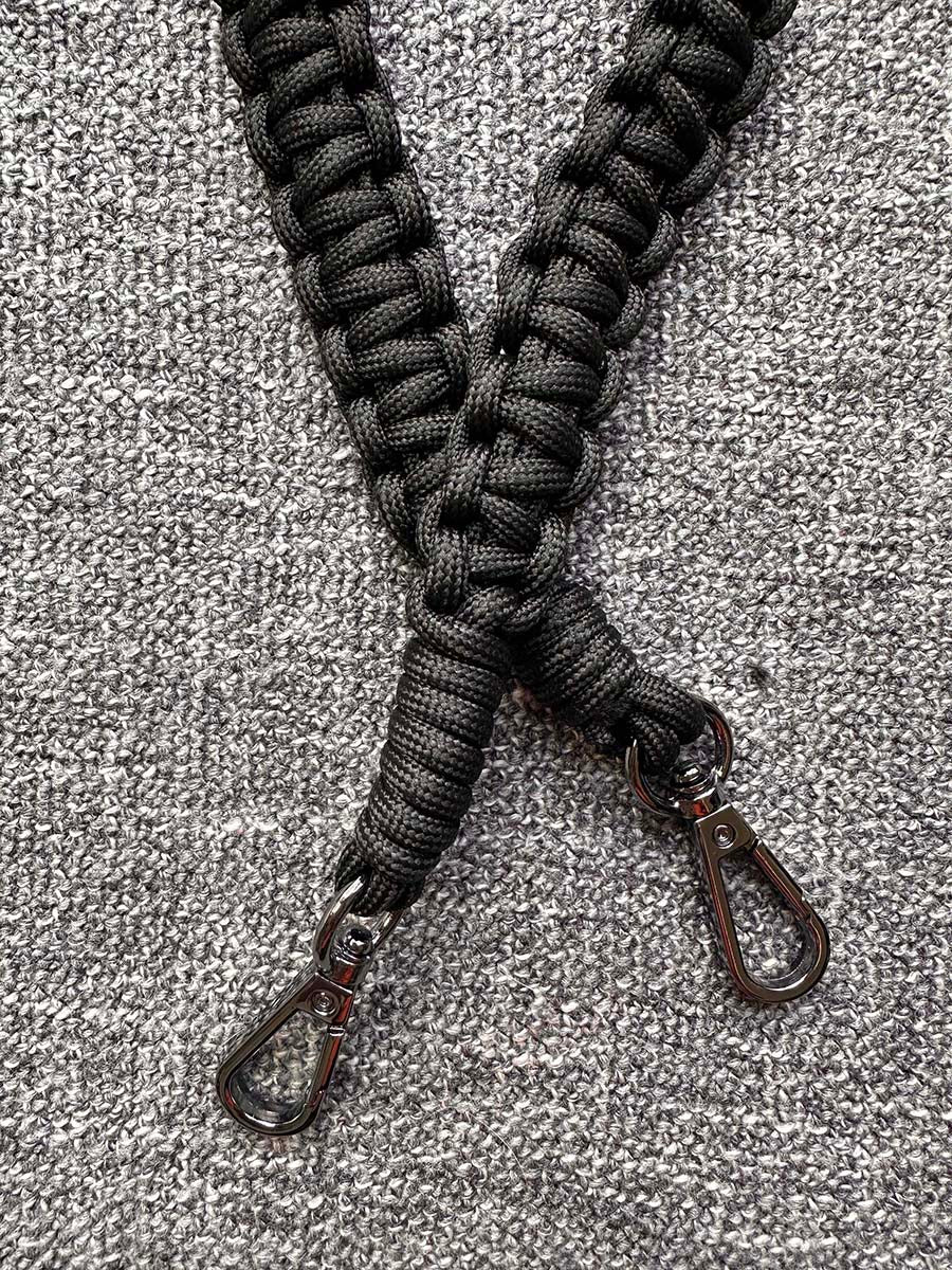 Peak Performance 20" Strap in Braided Solid Paracord (Black)