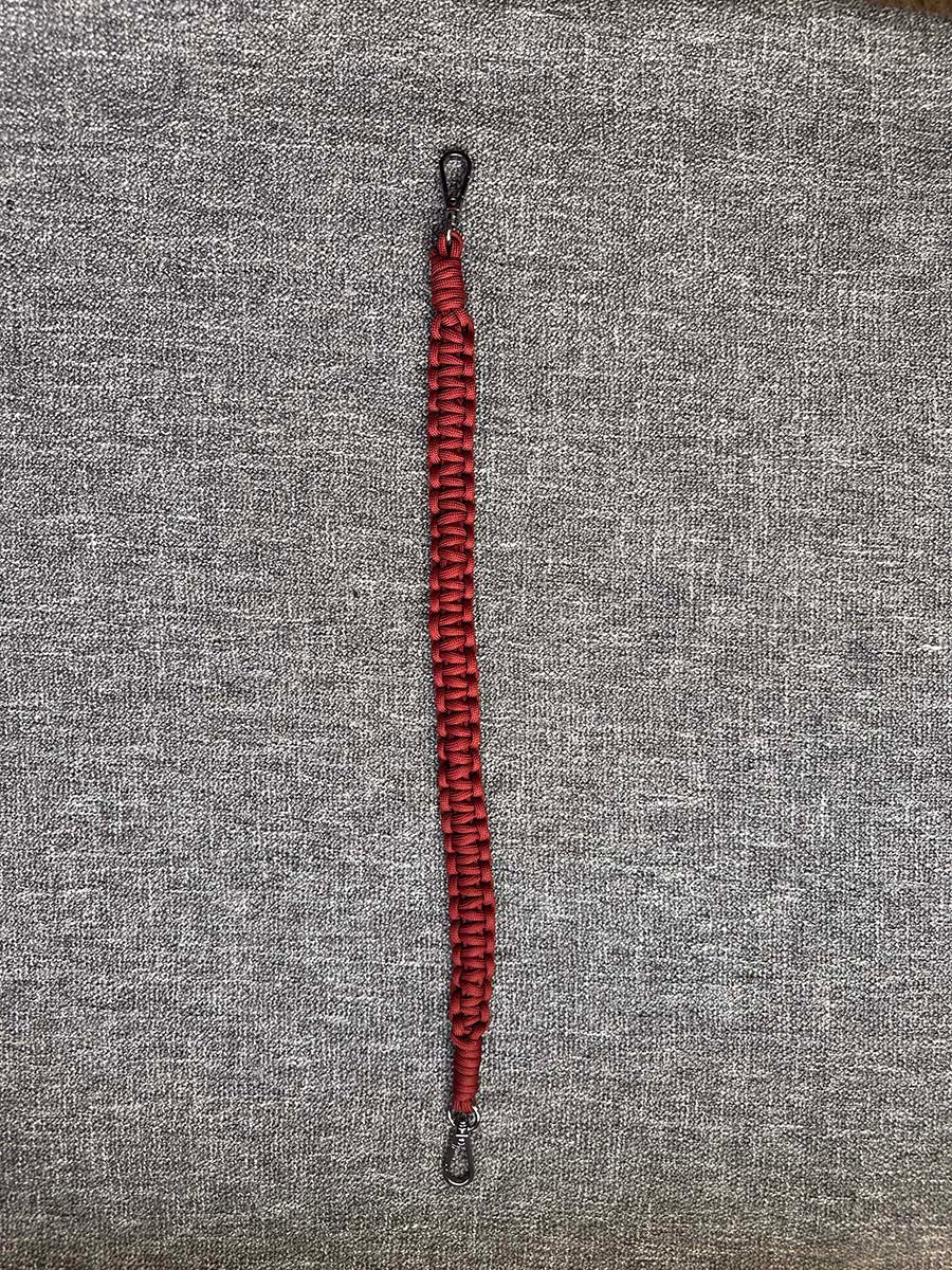 Peak Performance 20" Strap in Braided Solid Paracord (Crimson)