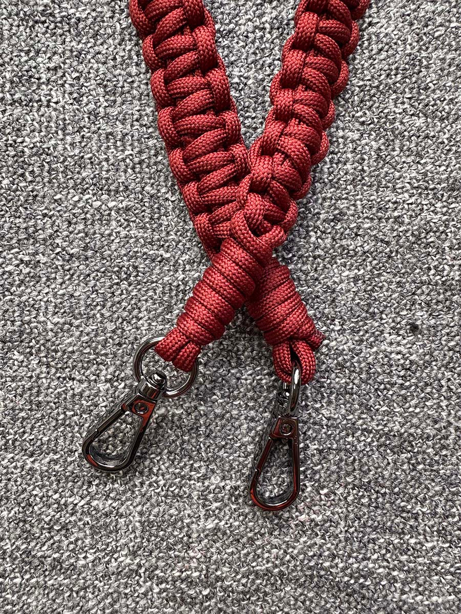 Peak Performance 20" Strap in Braided Solid Paracord (Crimson)