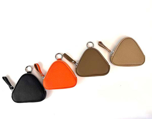 Micro Leather Triangle Bags  - See all shapes / colors