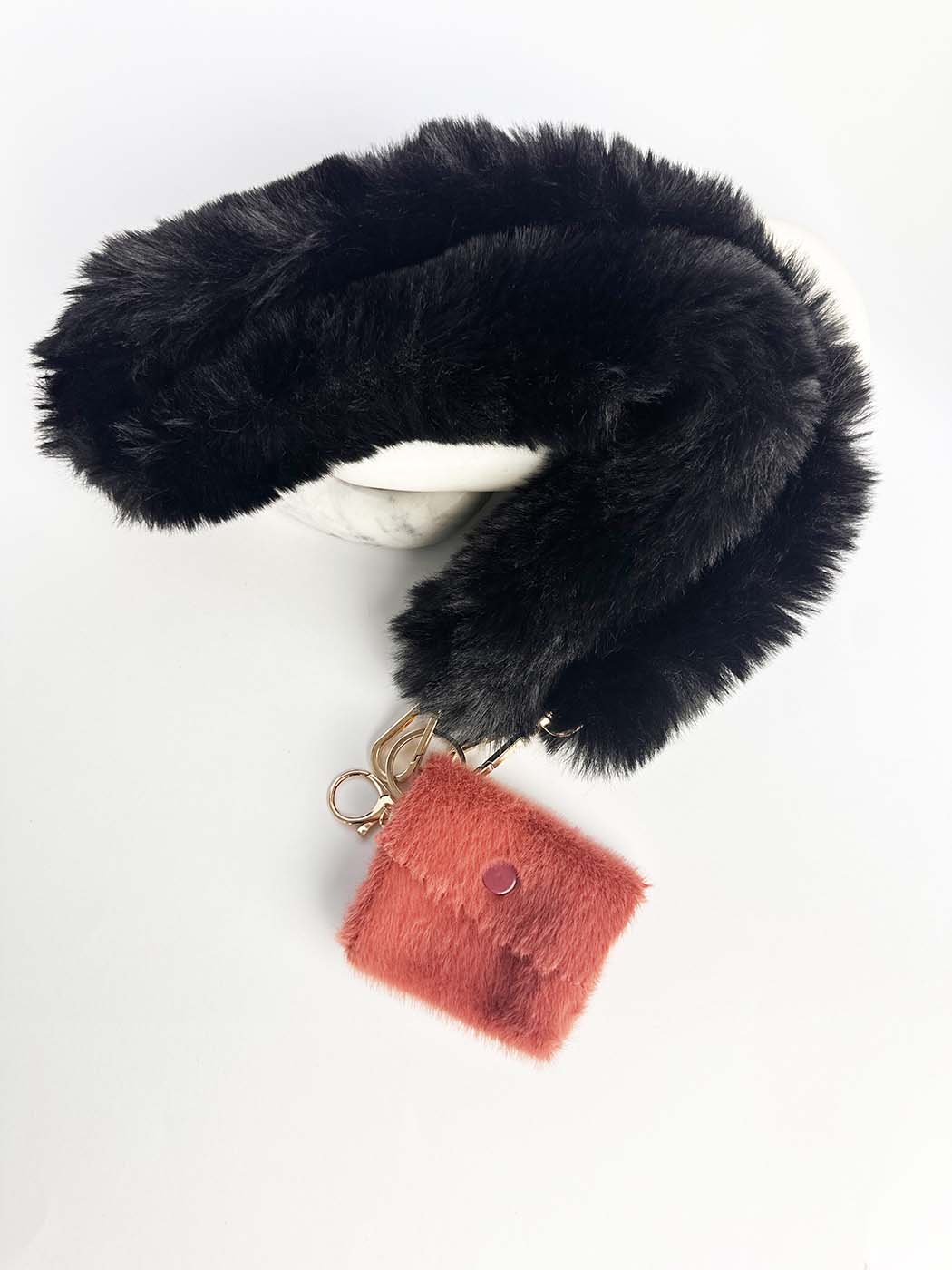 Plush Fluffy Faux Fur Lux Strap