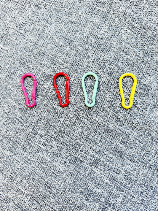 Mini Carabiner Bright Color Set (for bag swag) – 4 Pack